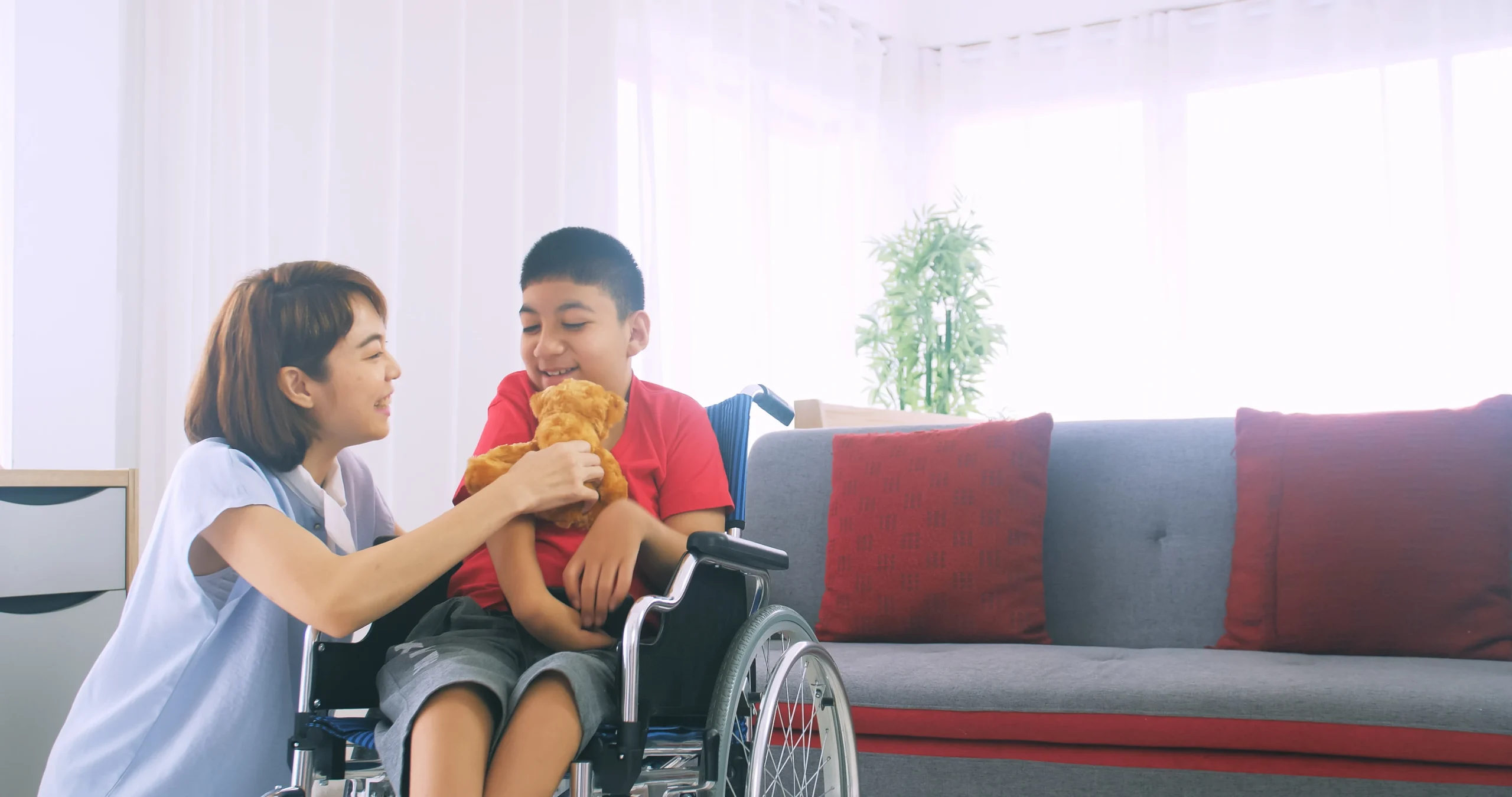 Special Needs Trusts Online - trust for vulnerable person - Family seated together for planning, covering benefits of a trust and future care for a child with disabilities