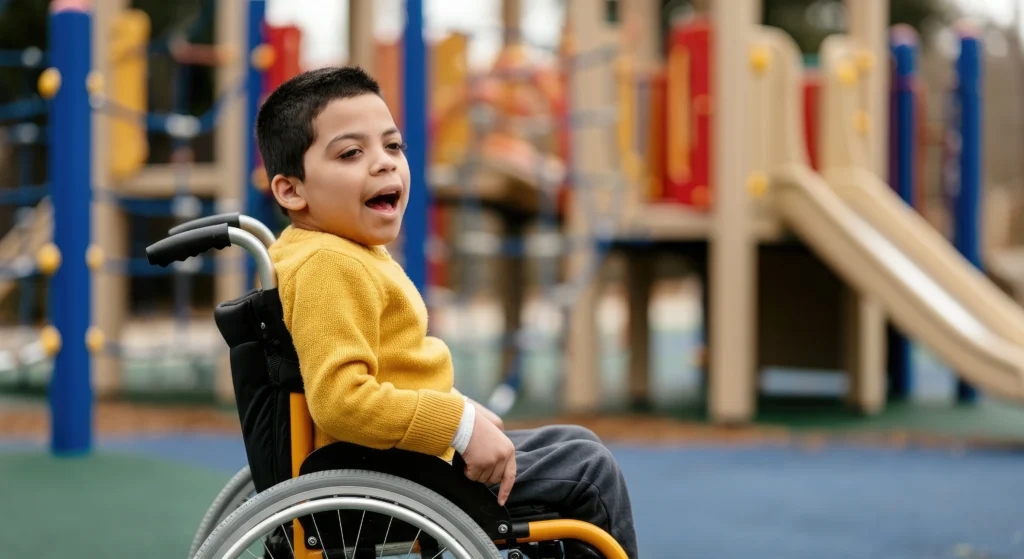 Special Needs Trusts Online - trust for vulnerable person - Supportive family moment with a disability caregiver, representing special disability trust planning for stability