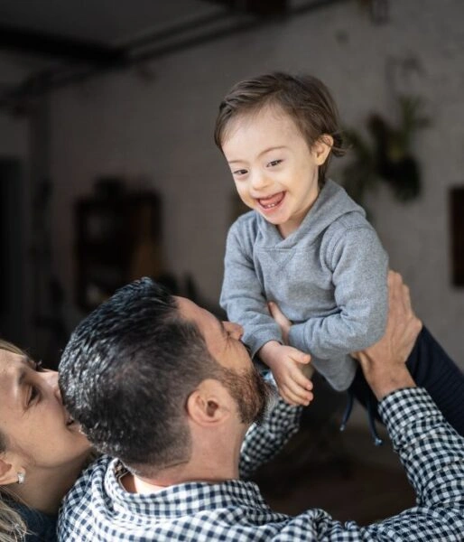 Special Needs Trusts Online - disability trust fund - Supportive family moment with a disability caregiver, representing special disability trust planning for stability